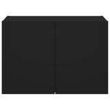 TV Wall Cabinet with LED Lights Black 60x35x41 cm 837304