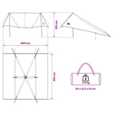Vehicle Awning with Roof Army green 518 x 580 x 215 cm 42028558
