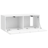 Wall-Mounted TV Cabinet High Gloss White 78.5 x 31 x 30 cm 898379