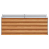 Garden Raised Bed 195 x 100 x 68 cm Galvanised Steel 42017367