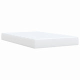 Box Spring Bed with Mattress White 120x200 cm Faux Leather 3286117
