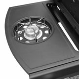 Gas Barbecue Grill 61 Cooking Zone Black and Silver 41907