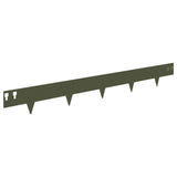 Lawn Edging 50 pcs 100 x 12 cm Steel Olive Green 8008533