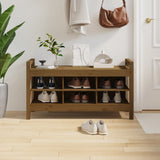 Hall Bench Honey Brown 110x40x60 cm Solid Wood Pine 821792