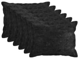 Throw Pillow 6 pcs HOUTEN Anthracite 50 x 50 cm Chenille Fabric 935219