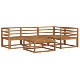 Outdoor Sofa Set 5 pcs Natural Solid Acacia Wood 3367527