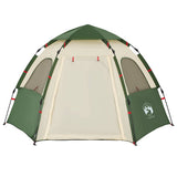 Camping Tent Cabin 4-Person Green Quick Release 4005332