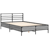 Bed Frame without Mattress Grey Sonoma 140x190 cm 3280080