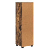 Bathroom Cabinet Smoked Oak 30.5 x 30 x 101 cm Engineered Wood 888742