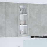 Hanging Cabinet Concrete Grey 40 x 31 x 100 cm Engineered Wood 884381