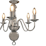Chandelier Silver 5 x E14 Bulbs 281616