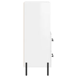 Sideboard High Gloss White 34.5x34x90 cm Engineered Wood 828678