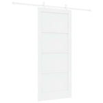 Sliding Door White 86 x 198.5 cm Solid pine wood and steel 3333595