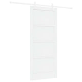 Sliding Door White 86 x 198.5 cm Solid Pine Wood 3333595