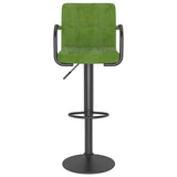 Bar Stools 2 pcs Light Green Velvet 334661