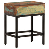 Side Table Multicolour Solid reclaimed wood 40x30x51 cm 338473