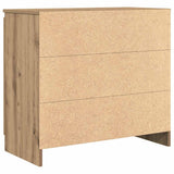 Sideboard with Drawer Artisan Oak 71x35x65 cm Engineered Wood 861579