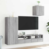 4 Piece TV Wall Units Grey Sonoma Engineered Wood 3216505