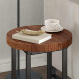 Table Top Dark Brown 40 x 4 cm Solid Oak Wood 42016021