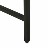 Console Table with Door Brown 100 x 35 x 70 cm Solid mango wood 374101