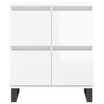 Sideboards 3 pcs High Gloss White Engineered Wood 3190207