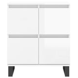 Sideboards 3 pcs High Gloss White Engineered Wood 3190207