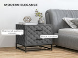 Bedsides Set of 2, Modern Bedside Nightstand with 2 Drawers, Bedside Cabinet Sofa Side T3398P329593