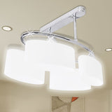 Ceiling Lamp with Ellipsoid Glass Shades for 4 E14 Bulbs 240988