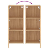 TV Wall Cabinet Sonoma Oak 40.5x30x102 cm Engineered Wood 836933