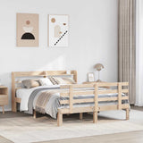 Bed Frame with Headboard without Mattress 140x190 cm 3306845