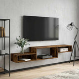 Wall-mounted TV Cabinet Wall-Mounted Smoked Oak 8005993