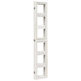 Room Divider 6 Panels White Solid Wood Paulownia 358700