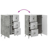 Sideboard Concrete Grey 66 x 34.5 x 90 cm Engineered Wood 895548