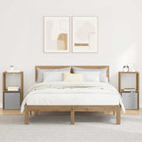 Bedside Table with Drawer 2 pcs Artisan Oak 35 x 32 x 68.5 cm 8000643