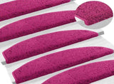 Self-adhesive Stair Mats 15 pcs Pink 80 x 24.5 x 3.5 cm 42038661