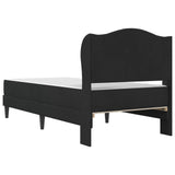 Bed Frame with Headboard Black 90 x 190 cm Velvet 3415276