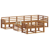 Outdoor Sofa Set 9 pcs Natural Solid Acacia Wood 3366597