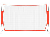 Portable Baseball Net Red&Black 369x107x271 cm Steel&Polyester 93739