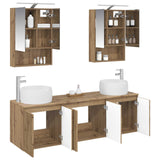 Bathroom Cabinet Set 5 pcs Artisan Oak Engineered Wood 3406526