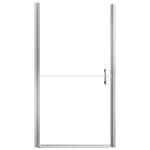 ZNTS Shower Door Frost Tempered Glass 91x195 cm 146659