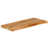 Table Top Live Edge 90x40x3.8 cm Solid Wood Mango 370491