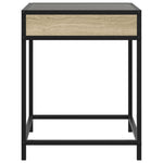 ZNTS Bedside Table with Infinity LED Sonoma Oak 40x40x51 cm 3284092