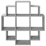 Wall Shelf Grey Sonoma 90 x 25 x 90 cm Engineered Wood 8012177