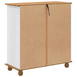 Chest of Drawer ASKIM White 91 x 40 x 95.5 cm Solid Pine Wood 4105420