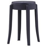 Stackable Stools 4 pcs Black Plastic 247278