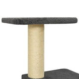 Cat Tree with Sisal Scratching Posts Dark Grey 118.5 cm 171429