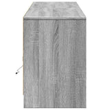 TV Cabinet with LED Grey Sonoma 180x34x50 cm Engineered Wood 3307917