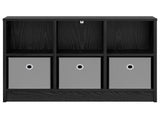 Sideboard with Drawer Black Oak 73.5 x 22.5 x 53.5 cm 8000501