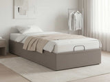 Electric Adjustable Bed Frame Taupe 190 x 90 x 33.5 cm Steel 42037326
