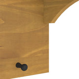 Wall-mounted Coat Rack SANDNES 87x30x42 cm Solid Wood Pine 4010473